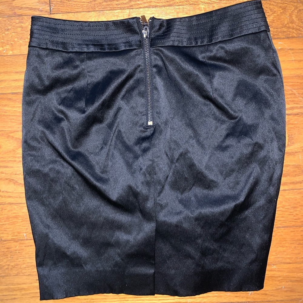 BEBE leather black mini skirt